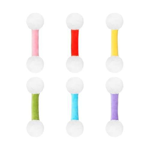 Jubilofex Kitten Teething Toys, Interactive Catnip Swabs Toy, Giant Bite-Resistant Cat Swabs Catnip Teether for Home Apartment Outdoors Indoors Chewing von Jubilofex