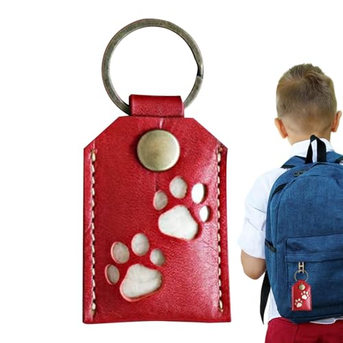 Jubilofex Pet Memorial Schlüsselbund Anhänger | Hundehaar Gedenk Square Locket Keychain - Rucksack Ornament Welpe Kätzchen Fotohalter Gedenk für Freund, Freundin von Jubilofex