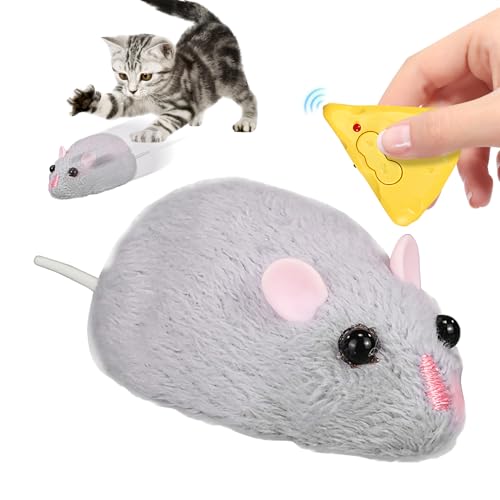 Jubilofex Remote -Mäuse Katzen Interaktives Spielzeug - Innenkatze Fernbedienung Mäuse Tierspielzeug, Infrarot -Haustier -Jagd -Training, Simulationstier für kleine mittelgroße Rassen Jubilofex Remote -Mäuse Katzen Interaktives Spielzeug - Innenkatze Fernbedienung Mäuse Tierspielzeug, Infrarot -Haustier -Jagd -Training, Simulationstier für kleine mittelgroße Rassen von Jubilofex