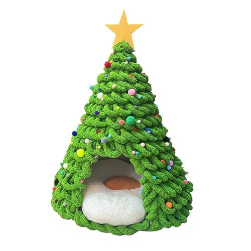 Jubilofex Weihnachtsbaum Katzenbett Material,Materialset Zum Basteln Von Haustiernestern Für Innenräume | Möbel Winter Deko für Familie Katzen Hunde Feiertage Saison von Jubilofex