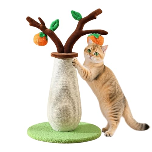Katze Kratzer nach dem Sisaleil Kratzpol, stabile Basis | Robuster Katzenkletterturm, Haustier -Kratzerstand für Innenkatzen, schützen Sofa Möbel, fördern gesunde Bewegung, unterhaltsame Spieltätigkei von Jubilofex