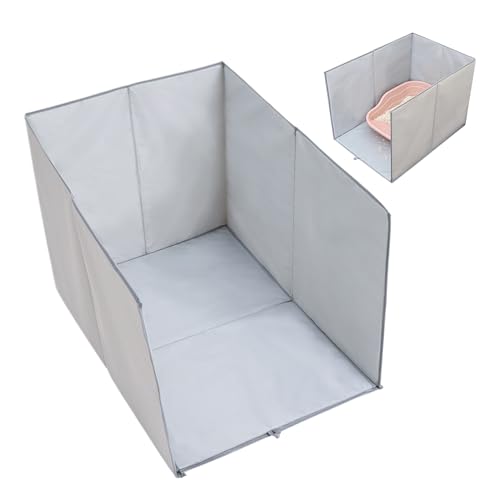 Katzenstreubox -Gehäuse - wasserdichtem Splash Guard für Katzendrüsenschachtel, Anti -Leakage - -Schildabdeckung für kleine mittelgroße Kätzchen Innenhaushygiene Chaos Vorbeugung von Jubilofex