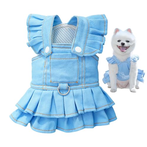 Kleider für kleine Hunde, Katzenoutfits für Outdoor | Stylish Cowboy Gesamtkleid für Kätzchen Welpe, dekorative Outdoor -Wanderkatze -Outfits von Jubilofex