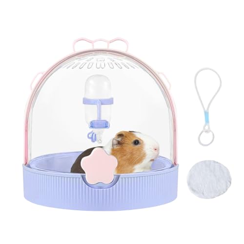 Kleintierträger | Reise Hamster Käfig Bunny Carrier - Haustiervorräte tragen mit Wasserflasche für Gerbil Bird Chinchilla Hedgehog Outdoor Fischereifischer von Jubilofex