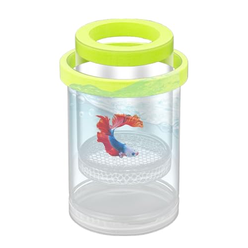 Schwimmende Fischzuchtschachtel - Fischtankbücher - Betta Inkubator -Separator, klarer Aquarium -Schlupftank für Guppy von Jubilofex