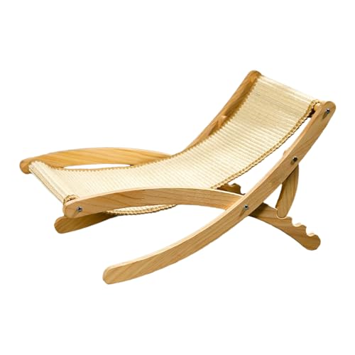 Sisal Katzenstuhl | Sisal-Katzenstuhl | Katzenstuhl verstellbar Bett Bett gemütlich faltbar Haustiermöbel für Kaninchen Welpen Kätzchen von Jubilofex