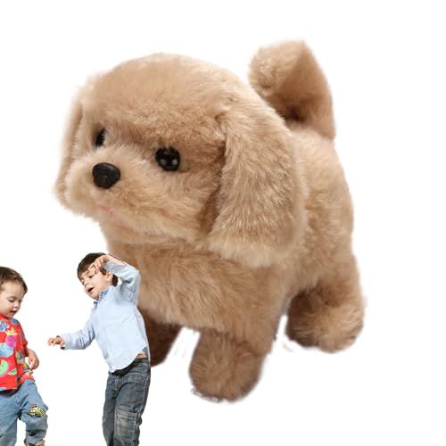 Wanderhundespielzeug - Realistisches Puppentier, elektrisches Plüschtier | Moves WAGS -Schwanzbellen, weicher kuscheliger interaktiver Roboter, Kindergeburtstagsgeschenk für , Mädchen, Kleinkind Wanderhundespielzeug - Realistisches Puppentier, elektrisches Plüschtier | Moves WAGS -Schwanzbellen, weicher kuscheliger interaktiver Roboter, Kindergeburtstagsgeschenk für , Mädchen, Kleinkind von Jubilofex