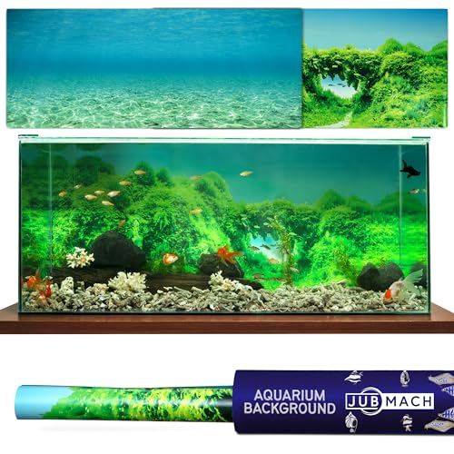 JUBMACH Premium Aquarium-Hintergrund, 30 Liter, Aquarium-Hintergrund, 29 x 61 cm, langlebig, dick und reißfest, einfach zu installieren von Jubmach