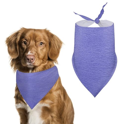 Hundehalstuch, Dreieckstuch für Katzen und Hunde, verstellbar, Violett-Blau von Jubonexis