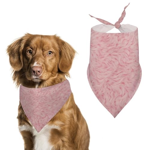 Hundehalstuch, Dreieckstuch mit Tierhautmuster, verstellbar, für Katzen und Hunde, Rosa von Jubonexis