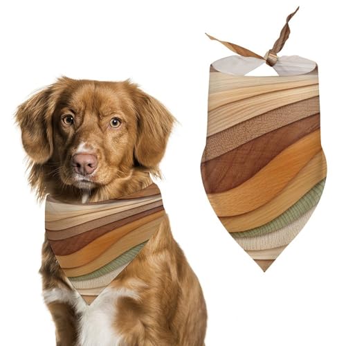 Hundehalstuch, abstrakte Holzkunst-Textur, verstellbar, Dreieckstuch für Katze und Hund Hundehalstuch, abstrakte Holzkunst-Textur, verstellbar, Dreieckstuch für Katze und Hund von Jubonexis