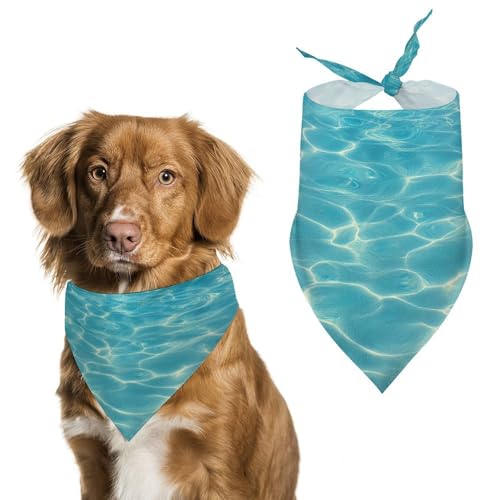 Hundehalstuch, verstellbar, Dreieckstuch für Katzen und Hunde, Hellblau Hundehalstuch, verstellbar, Dreieckstuch für Katzen und Hunde, Hellblau von Jubonexis