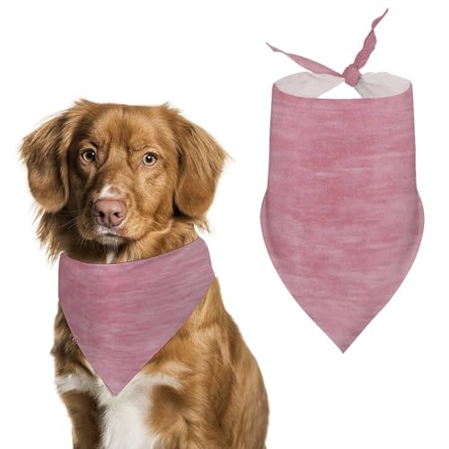 Hundehalstuch, verstellbar, Dreieckstuch für Katzen und Hunde, Rosa von Jubonexis