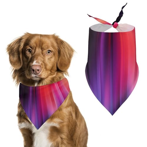 Hundehalstuch mit vertikalem Farbverlauf, verstellbar, Dreieckstuch für Katze und Hund von Jubonexis