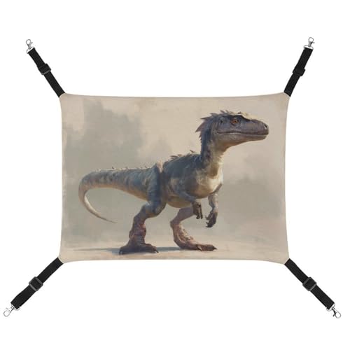 Jubonexis Atmungsaktive Haustier-Hängematte im Vintage-Stil, Dinosaurier, mit verstellbaren Riemen, wendbar, Katzenbett, Hundematten Jubonexis Atmungsaktive Haustier-Hängematte im Vintage-Stil, Dinosaurier, mit verstellbaren Riemen, wendbar, Katzenbett, Hundematten von Jubonexis