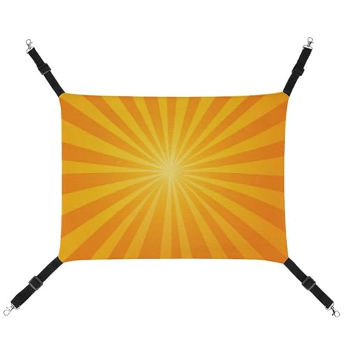 Jubonexis Atmungsaktive Haustier-Hängematte mit verstellbaren Riemen, wendbar, Katzenbett, Hundematten, Gelb Jubonexis Atmungsaktive Haustier-Hängematte mit verstellbaren Riemen, wendbar, Katzenbett, Hundematten, Gelb von Jubonexis