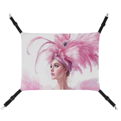 Jubonexis Beautiful Girl Pink Outfit Breathable Pet Hammock with Adjustable Straps Reversible Cat Hanging Bed Dog Mats Jubonexis Beautiful Girl Pink Outfit Breathable Pet Hammock with Adjustable Straps Reversible Cat Hanging Bed Dog Mats von Jubonexis