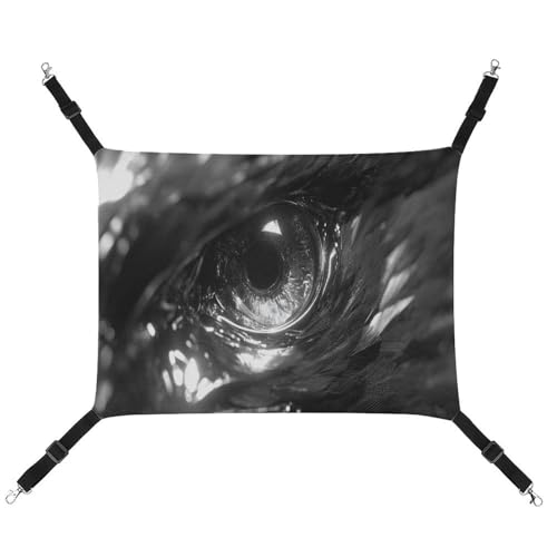 Jubonexis Eye of Eagle atmungsaktive Haustier-Hängematte mit verstellbaren Riemen, wendbar, Katzenbett, Hundematten Jubonexis Eye of Eagle atmungsaktive Haustier-Hängematte mit verstellbaren Riemen, wendbar, Katzenbett, Hundematten von Jubonexis