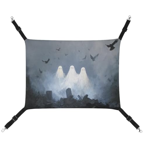 Jubonexis Ghosts Floating in The Sky Breathable Pet Hammock with Adjustable Straps Reversible Cat Hanging Bed Dog Mats Jubonexis Ghosts Floating in The Sky Breathable Pet Hammock with Adjustable Straps Reversible Cat Hanging Bed Dog Mats von Jubonexis