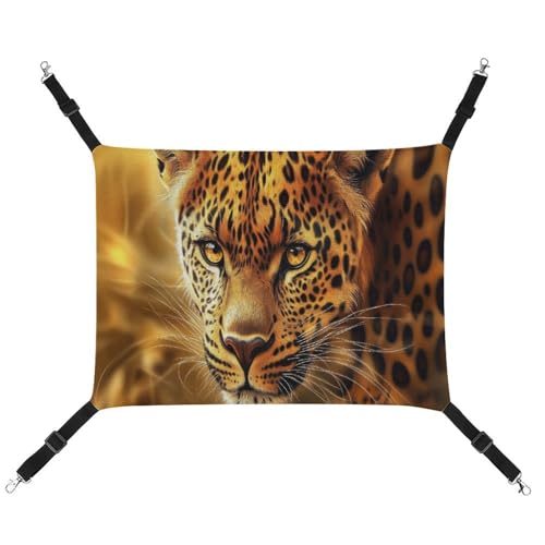 Jubonexis Haustier-Hängematte mit Leopardenmuster, atmungsaktiv, mit verstellbaren Riemen, wendbar, Katzenbett, Hundematten Jubonexis Haustier-Hängematte mit Leopardenmuster, atmungsaktiv, mit verstellbaren Riemen, wendbar, Katzenbett, Hundematten von Jubonexis