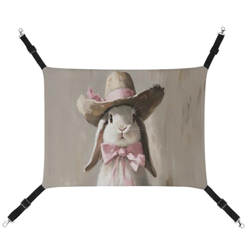 Jubonexis Haustier-Hängematte mit rosa Schleife, Vintage, atmungsaktiv, mit verstellbaren Riemen, wendbar, Katzenbett, Hundematten Jubonexis Haustier-Hängematte mit rosa Schleife, Vintage, atmungsaktiv, mit verstellbaren Riemen, wendbar, Katzenbett, Hundematten von Jubonexis
