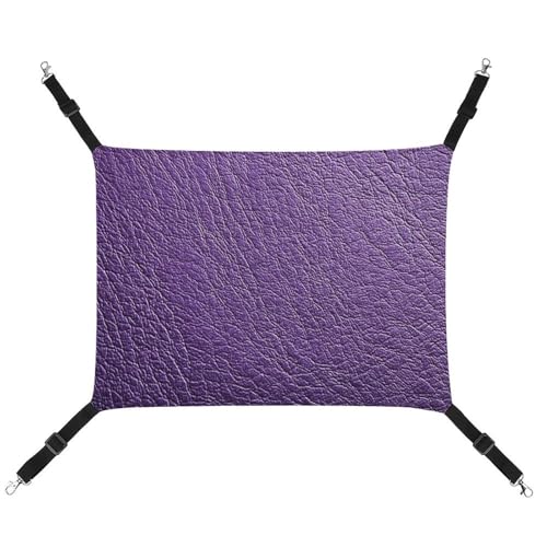 Jubonexis Haustier-Hängematte mit verstellbaren Riemen, wendbar, Ledertextur, Violett Jubonexis Haustier-Hängematte mit verstellbaren Riemen, wendbar, Ledertextur, Violett von Jubonexis