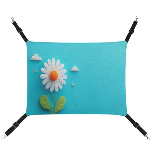 Jubonexis Kleine Gänseblümchen im Himmel, Minimalismus, Cartoon, atmungsaktive Haustier-Hängematte mit verstellbaren Trägern, wendbar, Katzenbett, Hundematten Jubonexis Kleine Gänseblümchen im Himmel, Minimalismus, Cartoon, atmungsaktive Haustier-Hängematte mit verstellbaren Trägern, wendbar, Katzenbett, Hundematten von Jubonexis