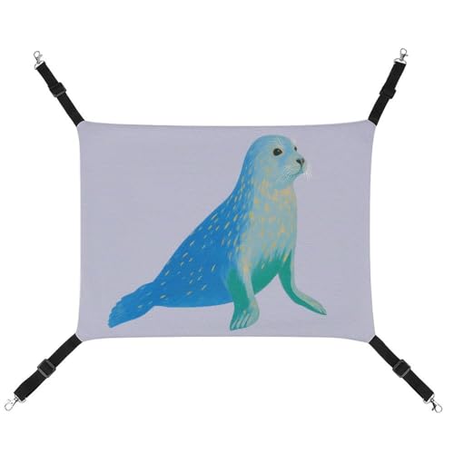 Jubonexis Minimalistische Seelöwen-Hängematte mit verstellbaren Riemen, wendbar, Katzenbett, Hundematten, Grün / Blau Jubonexis Minimalistische Seelöwen-Hängematte mit verstellbaren Riemen, wendbar, Katzenbett, Hundematten, Grün / Blau von Jubonexis