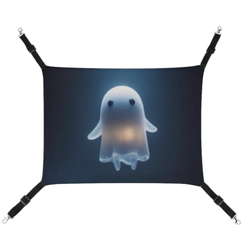 Jubonexis Niedliche Geister-Hängematte mit Cartoon-Motiv, atmungsaktiv, mit verstellbaren Riemen, wendbar, Katzenbett, Hundematten Jubonexis Niedliche Geister-Hängematte mit Cartoon-Motiv, atmungsaktiv, mit verstellbaren Riemen, wendbar, Katzenbett, Hundematten von Jubonexis