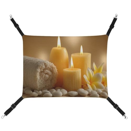 Jubonexis Spa Setting Yellow Candles White Stones Breathable Pet Hammock with Adjustable Straps Reversible Cat Hanging Bed Dog Mats Jubonexis Spa Setting Yellow Candles White Stones Breathable Pet Hammock with Adjustable Straps Reversible Cat Hanging Bed Dog Mats von Jubonexis