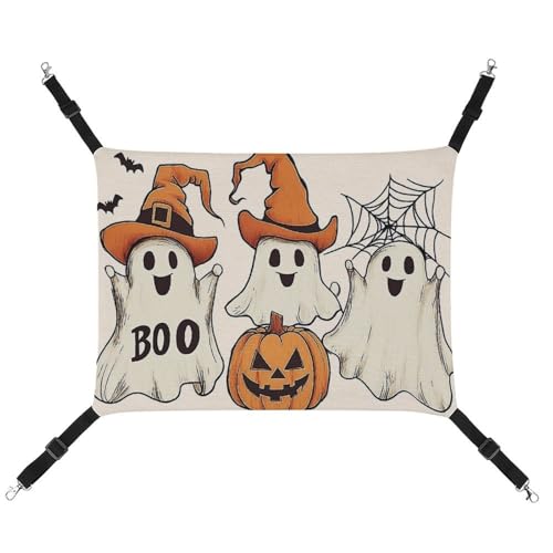 Jubonexis Three Cute Ghosts Breathable Pet Hammock with Adjustable Straps Reversible Cat Hanging Bed Dog Mats Jubonexis Three Cute Ghosts Breathable Pet Hammock with Adjustable Straps Reversible Cat Hanging Bed Dog Mats von Jubonexis