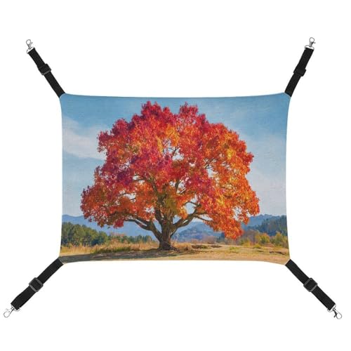 Jubonexis Vibrant Autumn Maple Tree Breathable Pet Hammock with Adjustable Straps Reversible Cat Hanging Bed Dog Mats Jubonexis Vibrant Autumn Maple Tree Breathable Pet Hammock with Adjustable Straps Reversible Cat Hanging Bed Dog Mats von Jubonexis