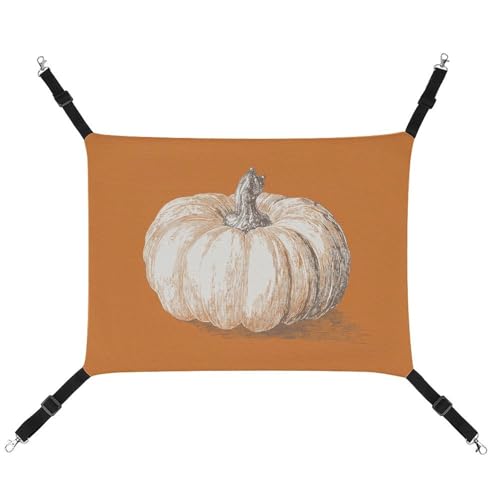 Jubonexis Vintage Sketch of a Pumpkin Breathable Pet Hammock with Adjustable Straps Reversible Cat Hanging Bed Dog Mats von Jubonexis