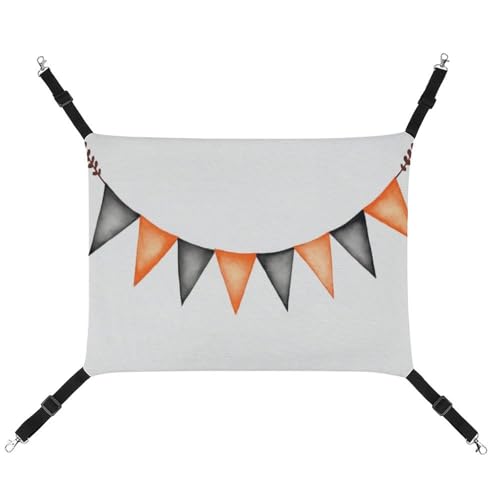 Jubonexis Wasserfarbenes, grau-orangefarbenes Banner, atmungsaktive Haustier-Hängematte mit verstellbaren Trägern, wendbar, Katzenbett, Hundematten Jubonexis Wasserfarbenes, grau-orangefarbenes Banner, atmungsaktive Haustier-Hängematte mit verstellbaren Trägern, wendbar, Katzenbett, Hundematten von Jubonexis