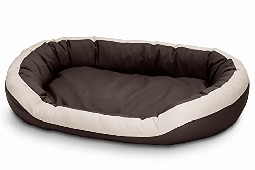Hundebett aus Ekoleder, weiches Kissen für mittelgroße und große Hunde, flauschiges Hundebett, Sofa Luxus M-XL von Juelle