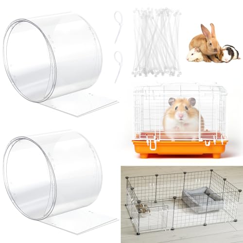 Juexica Meerschweinchen-Käfigauskleidung, transparent, schneidbar, mit vorgebohrten Löchern, Urin-Schutz, extra langer Käfigeinsatz mit 100 Kabelbändern, für Kaninchen, Hamster, Frettchen, Chinchilla, Juexica Meerschweinchen-Käfigauskleidung, transparent, schneidbar, mit vorgebohrten Löchern, Urin-Schutz, extra langer Käfigeinsatz mit 100 Kabelbändern, für Kaninchen, Hamster, Frettchen, Chinchilla, von Juexica