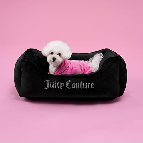 Juicy Couture Crown Bling Haustierbett für Hunde und Katzen, Größe M, 71,1 x 45,7 x 25,4 cm, Schwarz Juicy Couture Crown Bling Haustierbett für Hunde und Katzen, Größe M, 71,1 x 45,7 x 25,4 cm, Schwarz von Juicy Couture