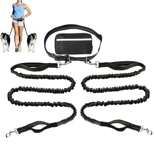 Joggingleine Für Hunde Zum, Joggen, Wandern Reflektierend | 2 In 1 Normale Hundeleine Für Große Und Mittelgroße Hunde Mit Doppelgriff Joggingleine Für Hunde Zum, Joggen, Wandern Reflektierend | 2 In 1 Normale Hundeleine Für Große Und Mittelgroße Hunde Mit Doppelgriff von Jukeoiu