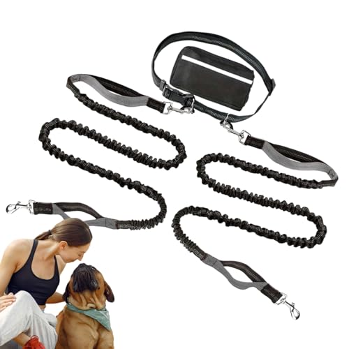 Joggingleine Für Hunde Zum, Joggen, Wandern Reflektierend | 2 In 1 Normale Hundeleine Für Große Und Mittelgroße Hunde Mit Doppelgriff Joggingleine Für Hunde Zum, Joggen, Wandern Reflektierend | 2 In 1 Normale Hundeleine Für Große Und Mittelgroße Hunde Mit Doppelgriff von Jukeoiu