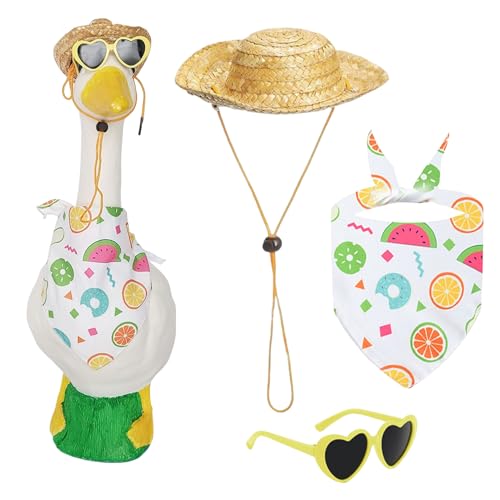 Jukeoiu Hofgans Outfits | Kostüm Für Dekogänse Mit Strandaccessoires | Strandurlaub Thema Sonnenbrille Strohhut Für Pool Fensterdekoration Hochzeit Am Meer Jukeoiu Hofgans Outfits | Kostüm Für Dekogänse Mit Strandaccessoires | Strandurlaub Thema Sonnenbrille Strohhut Für Pool Fensterdekoration Hochzeit Am Meer von Jukeoiu