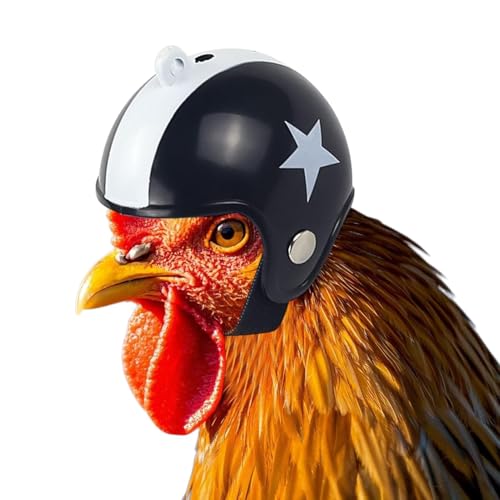 Jukeoiu Hühnerhut, Hüte für Hühner - Hen Hut mit verstellbarem Riemen,Sicherheitskopfbedeckung, Amphibienkleidung, Haustiervogelkostüme für Heimhärten Hühner Hühner von Jukeoiu