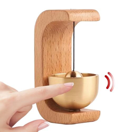Jukeoiu Läuteglocke für Geschäfte,Natürliche Holz Windglocke für Türen | Mit Magnet und Klebeband Messing Sicherheitsalarm für Eingang Schiebetür Kühlschrank Gartentor Jukeoiu Läuteglocke für Geschäfte,Natürliche Holz Windglocke für Türen | Mit Magnet und Klebeband Messing Sicherheitsalarm für Eingang Schiebetür Kühlschrank Gartentor von Jukeoiu