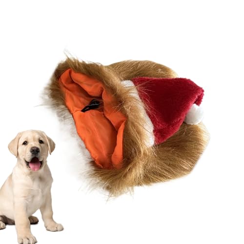Jukeoiu Weihnachts Katzenhut | Lustig Süßer Niklashut | Tierkostüm Weihnachtsoutfit Winterfest Kinder Familie Mädchen Festtage von Jukeoiu