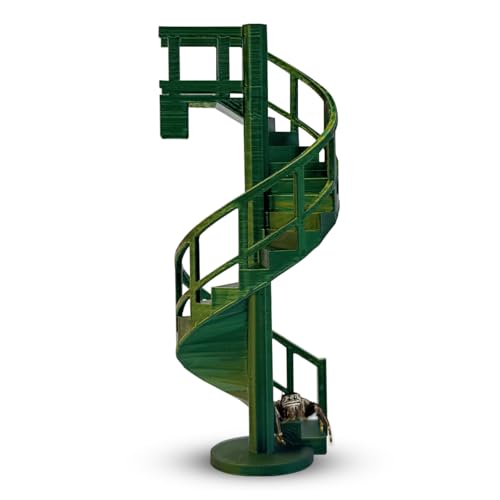 Springspinne Gehege Zubehör - Spaß Spinning Treppen, Springspinne Kletterspielzeug mit Magnethalterung für Springspinnen Gehege Zubehör (Dunkelgrün) von Julang