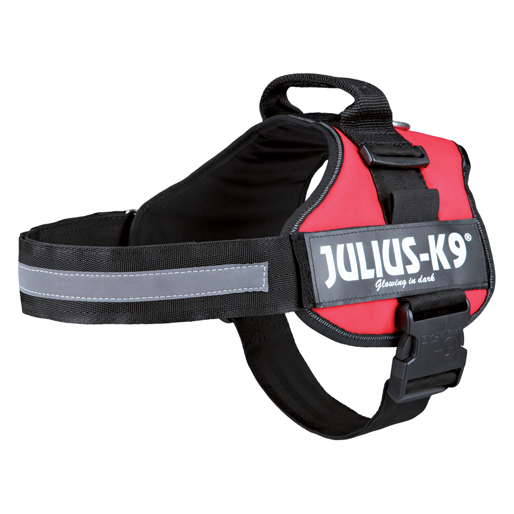 JULIUS-K9® Powergeschirr - rot - Größe 0: 58 - 76 cm Brustumfang von Julius-K9