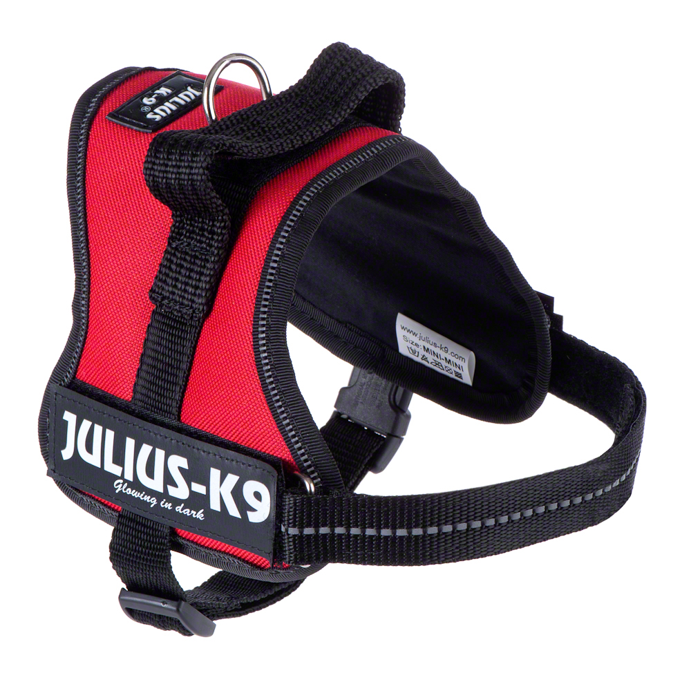 JULIUS-K9® Powergeschirr - rot - Größe Mini: 49 - 67 cm Brustumfang von Julius-K9