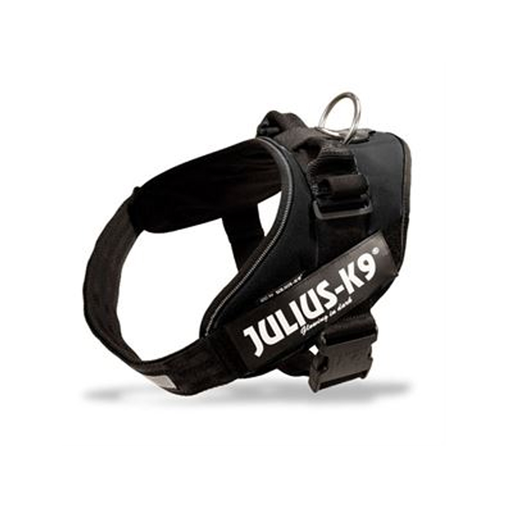 JULIUS-K9® Powergeschirr - schwarz - Größe 0: 58 - 76 cm Brustumfang von Julius-K9