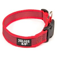 JULIUS-K9 Halsband 20mm x 27-42cm rot/ grau von Julius-K9