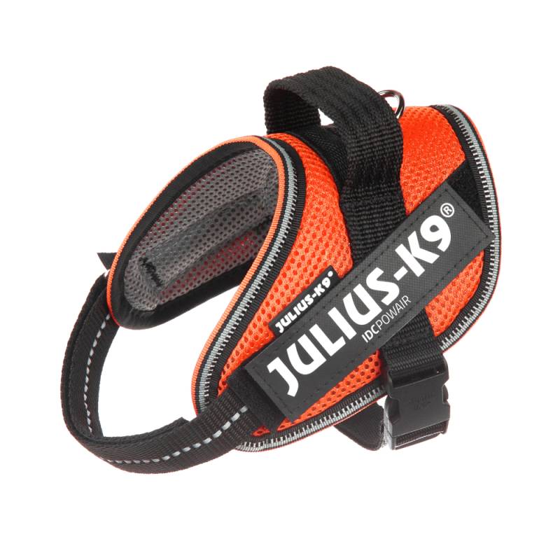 JULIUS-K9 IDC® POWAIR Geschirr - orange - Größe M/0: Brustumfang 58 - 76 cm von Julius-K9
