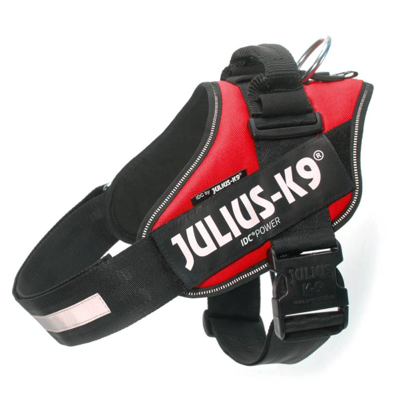 JULIUS-K9 IDC®-Powergeschirr - rot - Größe 1: Brustumfang 63 - 85 cm von Julius-K9